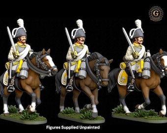 Kingdom Of Saxony Cuirassiers Line Order X3 28mm