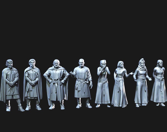 12/13C Medieval Nobles Set B 28mm 1/56