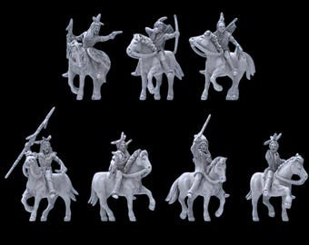 Mounted Sioux Warriors, 28mm/32mm