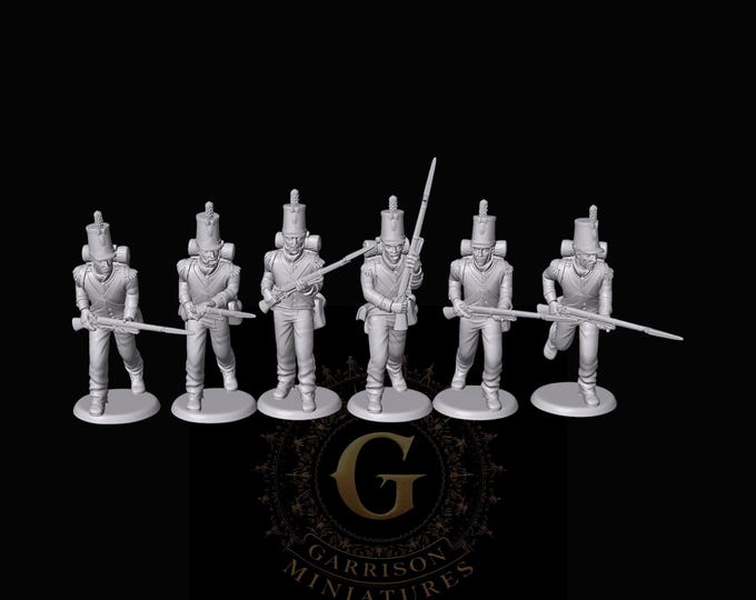 Portuguese Grenadiers Charging x6 28mm