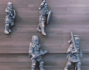 Early 100yr War Knights Medieval 28mm 1/56