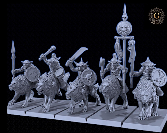 Goblin Wolf Riders  32mm I