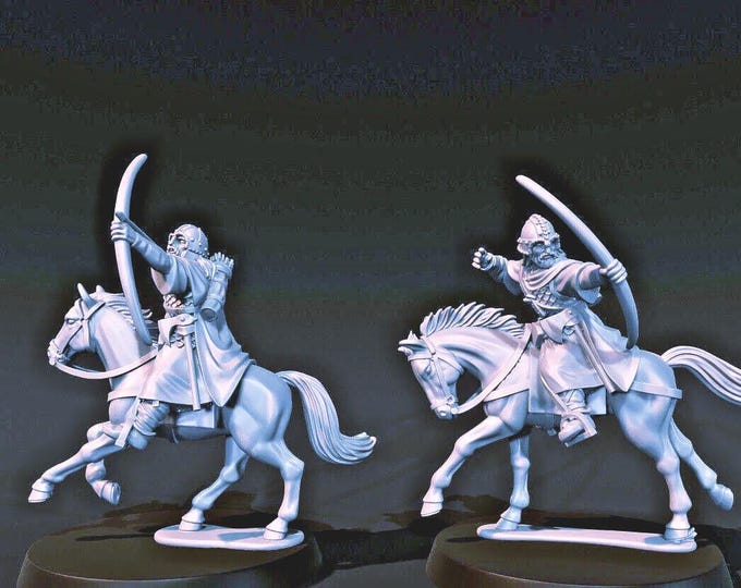 Mounted Saxon etc Horse Archers 28mm 1/56