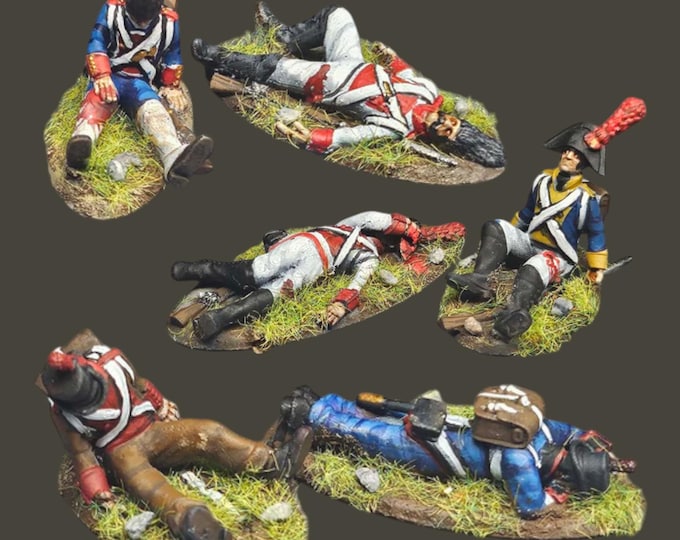 Napoleonic 28mm Spanish Infantry Casualties X6 28mm 1/56