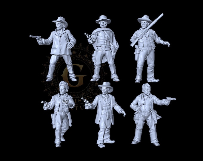 Old West Legends, HO/OO 1/87 Unpainted Model Railroad and Diorama Miniatures