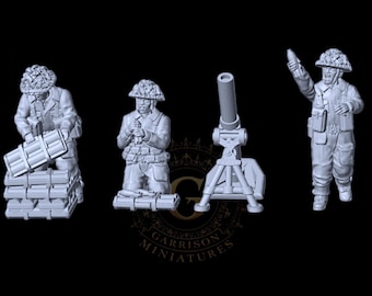 WW2 British 3"  Mortar - 28mm/20mm