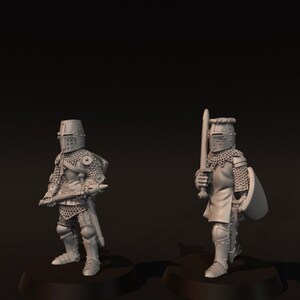 Garrison Miniatures X4 Walking Medieval Horses – 28mm/1/56 Scale, Unpainted Wargame Figures, Collectors Set