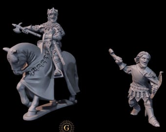 King John II Foot & Mounted 28mm 1/56