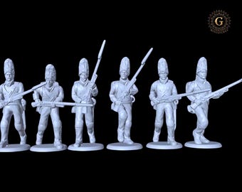 Napoleonic Spanish Grenadiers Charging 28mm 1/56