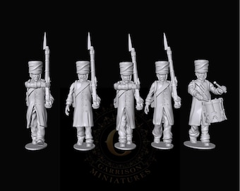 French Infantry in Greatcoats X5: 28mm