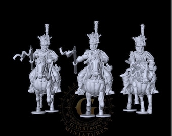 Polish Lancers Charging X3: 28mm