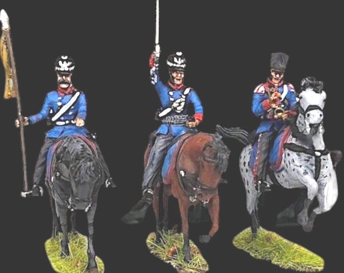 Napoleonic Prussian Landwehr Dragoons CommandD 28mm 1/56