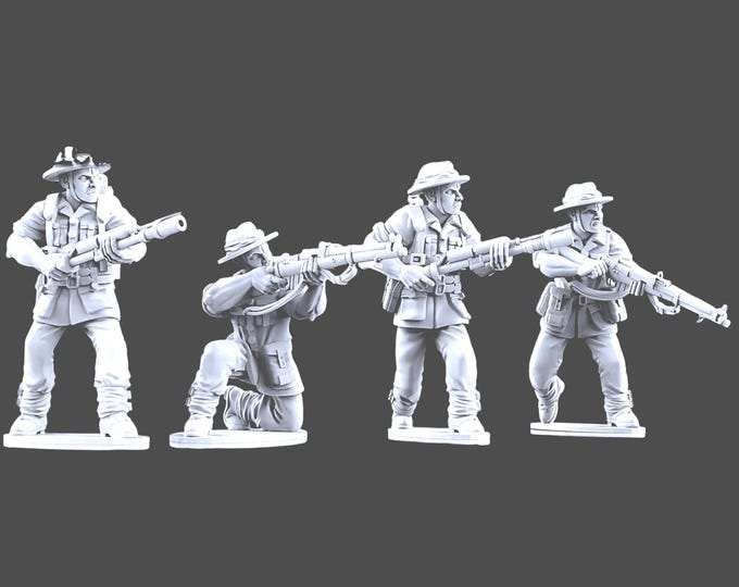 Australian Flamethrower Teams, 28mm 1/56