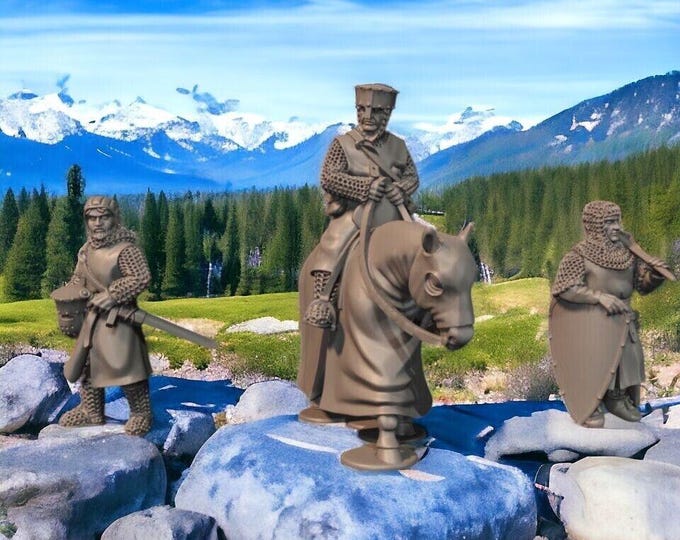 Medieval Knights at Rest 28mm 1/56