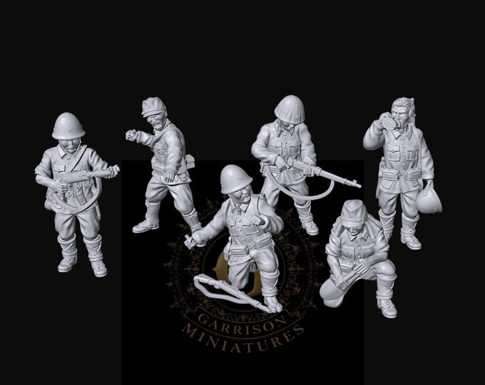 Japanese Infantry X6: 20mm and 28mm