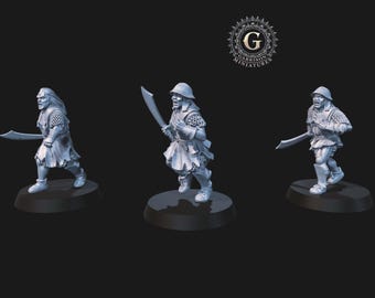 Armored Orc Scouts 28mm 1/56