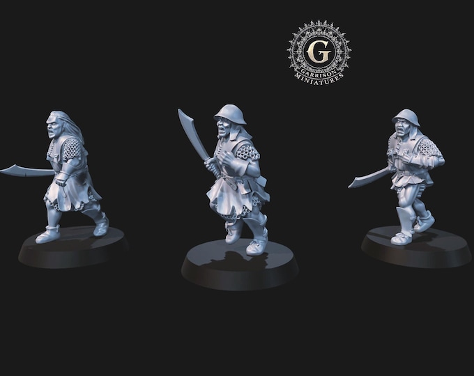 Armored Orc Scouts 28mm 1/56