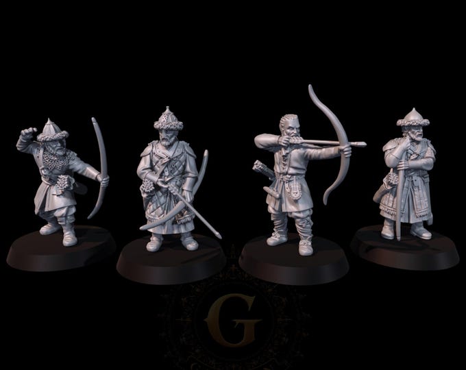 Medieval Eastern European Militia Archers 28mm 1/56