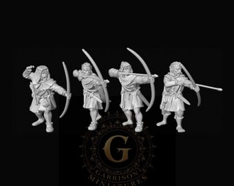 Unarmored Welsh Archers 28mm