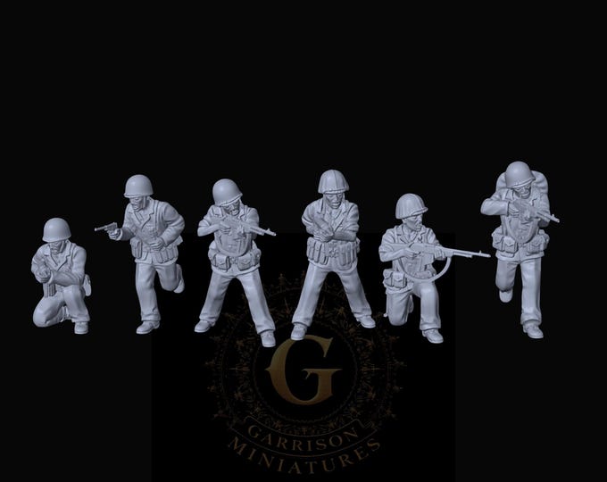 US Marines BAR and SMGs X6: 20mm and 28mm