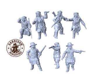 HO Scale Wild West 1/87 Unpainted Resin Apache Renegades Miniatures Train Layout