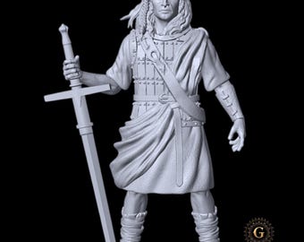 William Wallace (Braveheart Movie) Historical Miniature Unpainted 32mm or 54mm