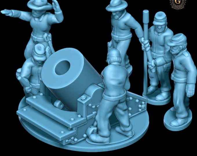 American Civil War Heavy Mortar 15mm or 13.5mm Epic Scale