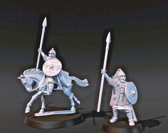 Hengest, First King of Kent, Foot and Mounted, 28mm 1/56