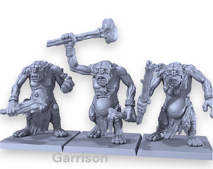3X Classic Trolls Figures 32mm