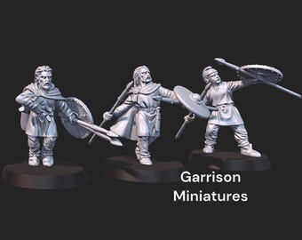 Dark Ages Skirmishers on Foot Set 2 - 28mm 1/56