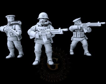 Empire of Japan Rikusentai Naval Infantry Rifles X3 28mm Konflikt 47 etc