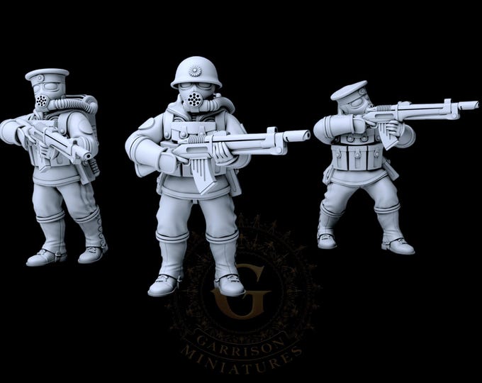 Empire of Japan Rikusentai Naval Infantry Rifles X3 28mm Konflikt 47 etc