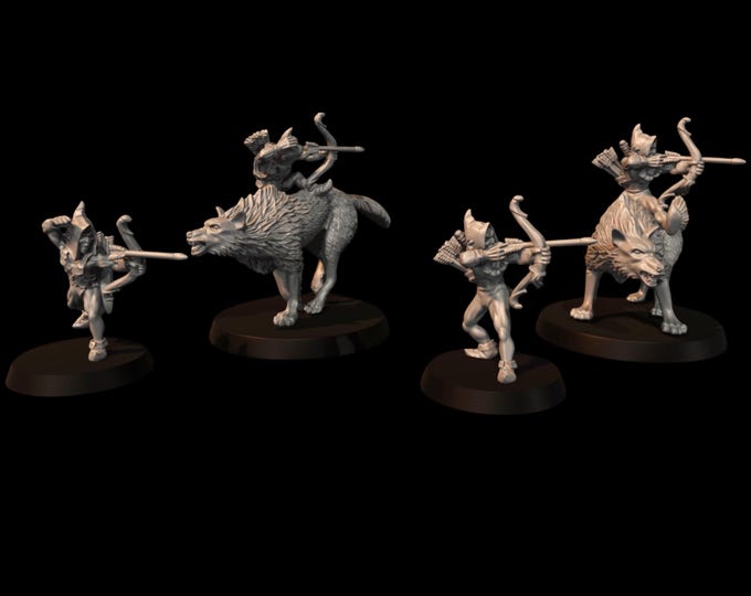 Goblin Howlers Foot and Mounted  28mm 1/56