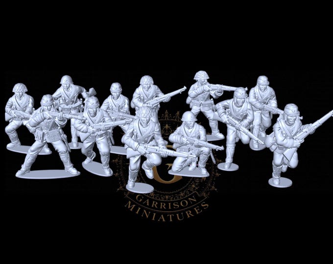 Japanese Special Landing Force X12: 28mm WW2