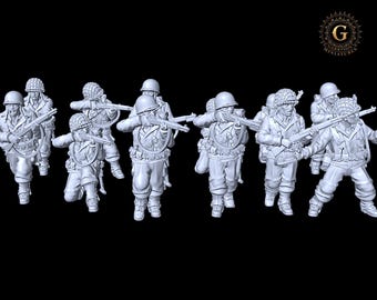 US Infantry Riflemen Set 2 - 28mm 1/56