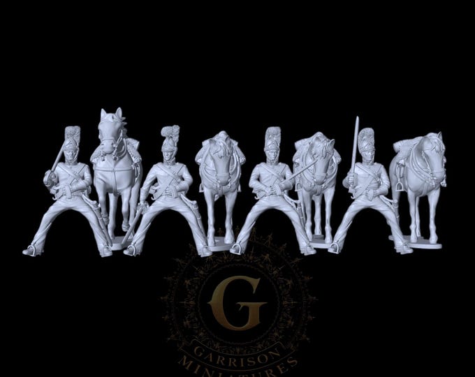 British 1st/2nd Lifeguards Set 1 X4: 28mm