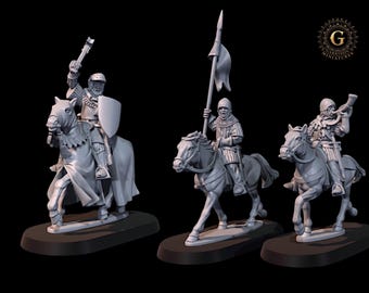 Mounted 14C Command Set 1 28mm Unpainted 28mm 1/56
