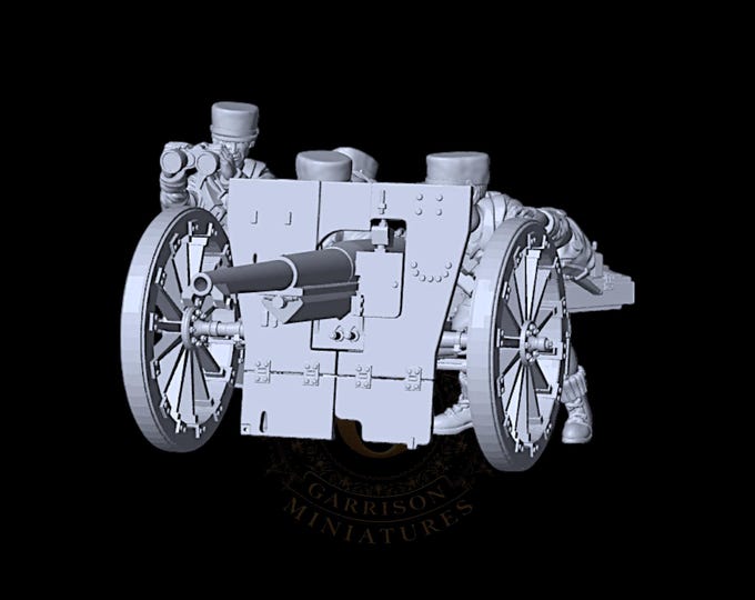 French Foreign Legion 75mm Artillery, 28mm
