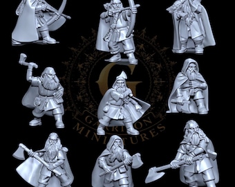 Dwarf Rangers X9 28mm 1/56