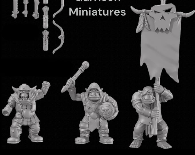 Old School Orc Archers Command   32mm I
