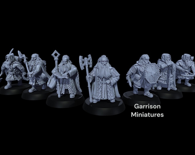 Doomed Dwarven Expedition, 28mm 1/56