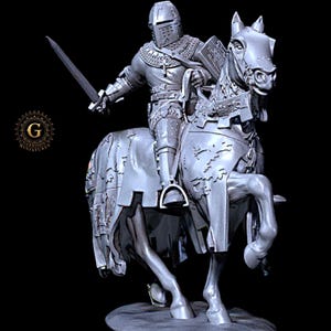 Prince Henry of Trastamara Medieval Spanish Knight V2  28mm 1/56 Wargame and Collectors Figures by Reconquer Designs for Garrison Miniatures