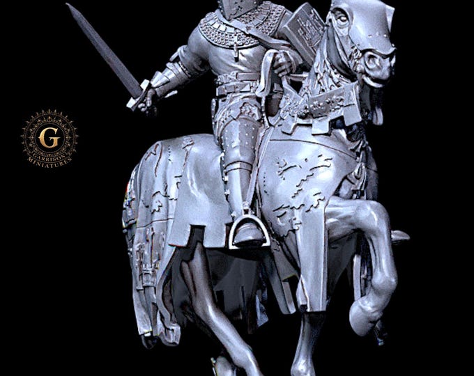 Prince Henry of Trastamara Medieval Spanish Knight V2  28mm 1/56