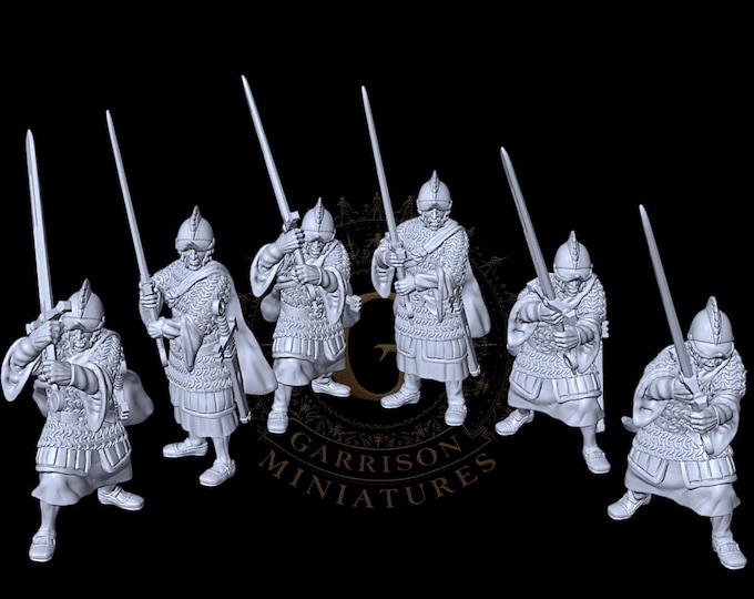 C15th/16th Medieval Scots Gallowglasses 28mm 1/56