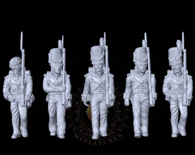 Napoleonic British Infantry X5 28mm 1/56