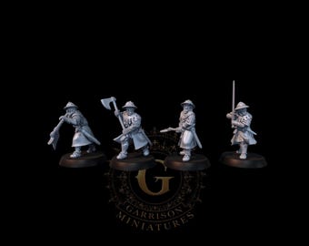 Early C14th Men at Arms 2 Handed Weapons 28mm