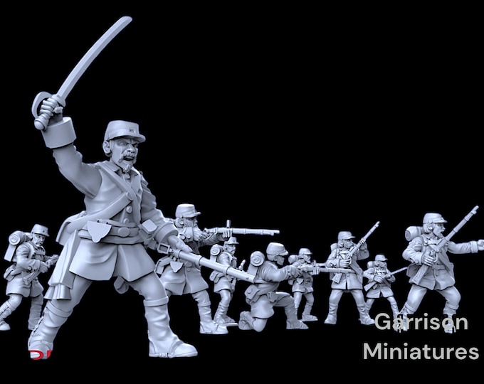 American Civil War Union Sharpshooters, 28mm 1/56