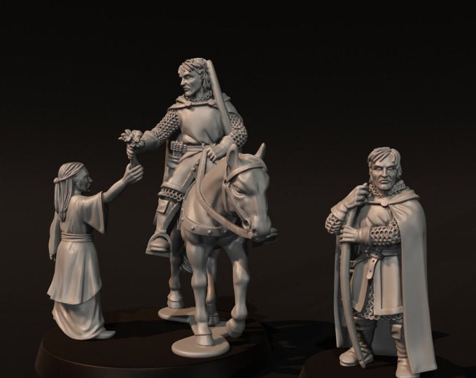 City Guard Captain - Foot and Mounted Vignette 28mm 1/56
