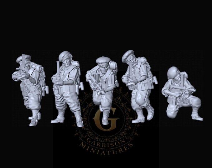 Australian Commandos SMG Unit, 28mm 1/56