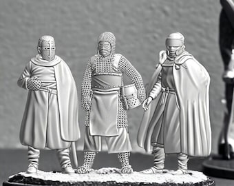 Leper Knights of Lazarus at Rest 28mm 1/56